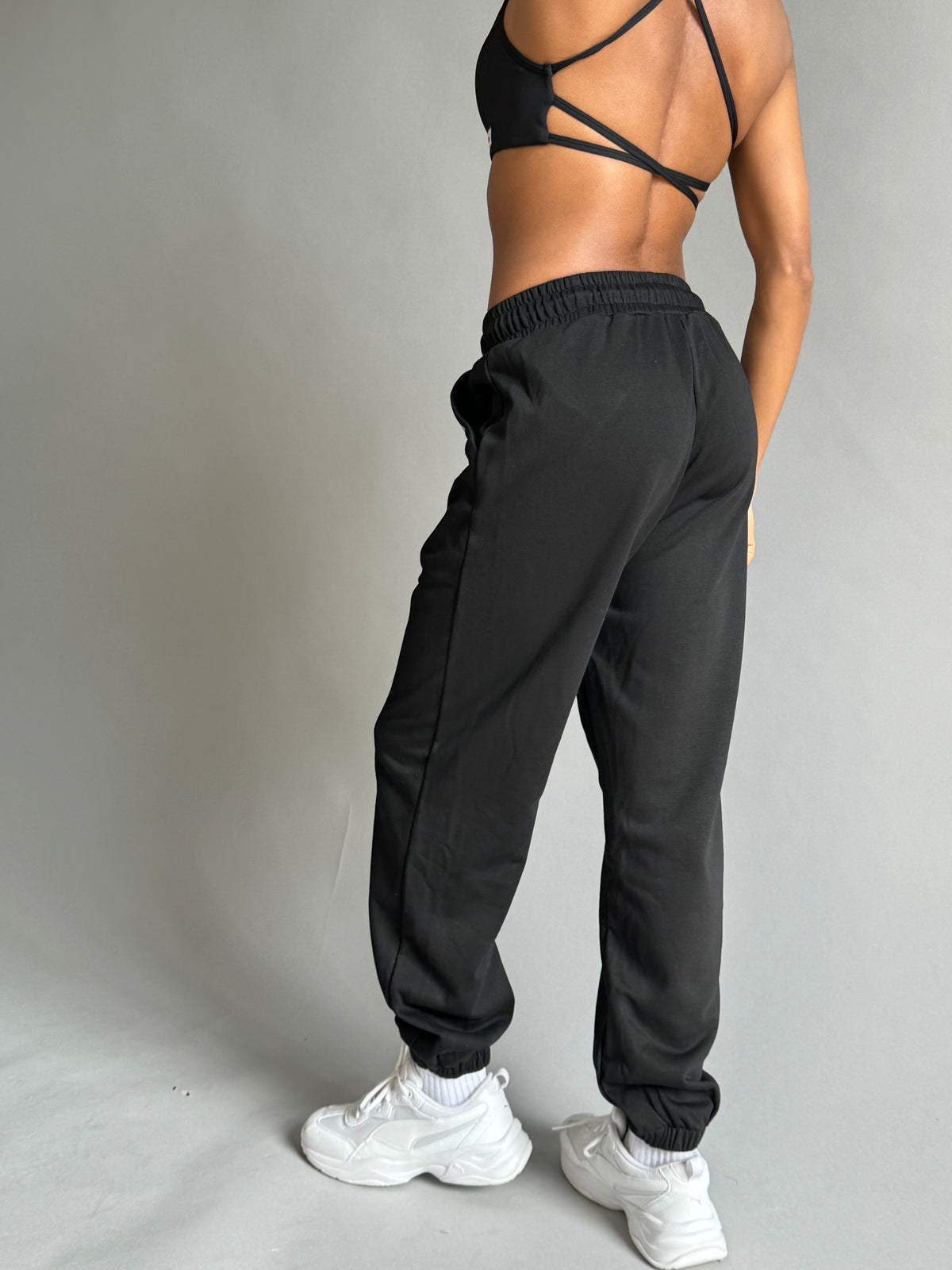 Loose Training Joggers  - Black
