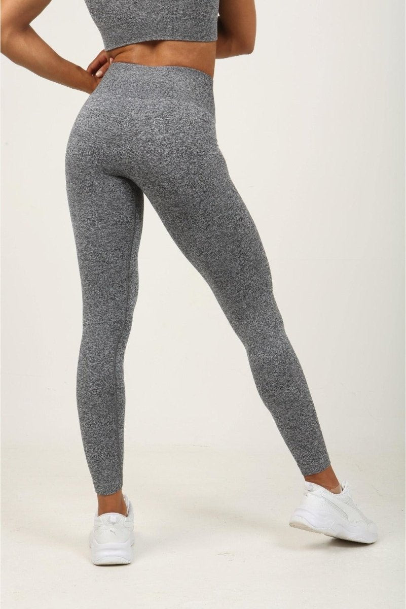 Seamless High Waist Leggings - Charcoal Marl