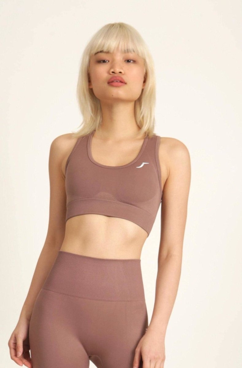 High Impact Sports Bra for Women UK - Nude Brown
