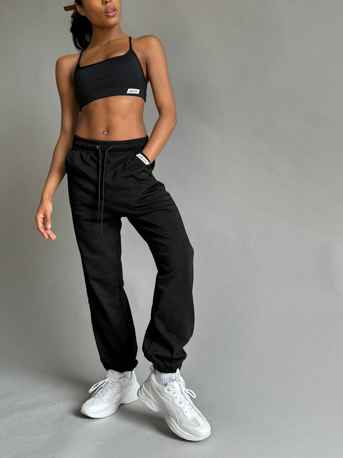 Loose Training Joggers  - Black