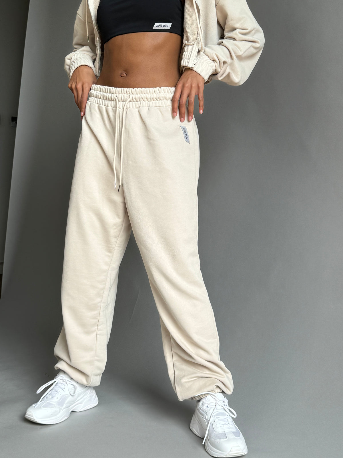 Loose Training Joggers  - Ivory