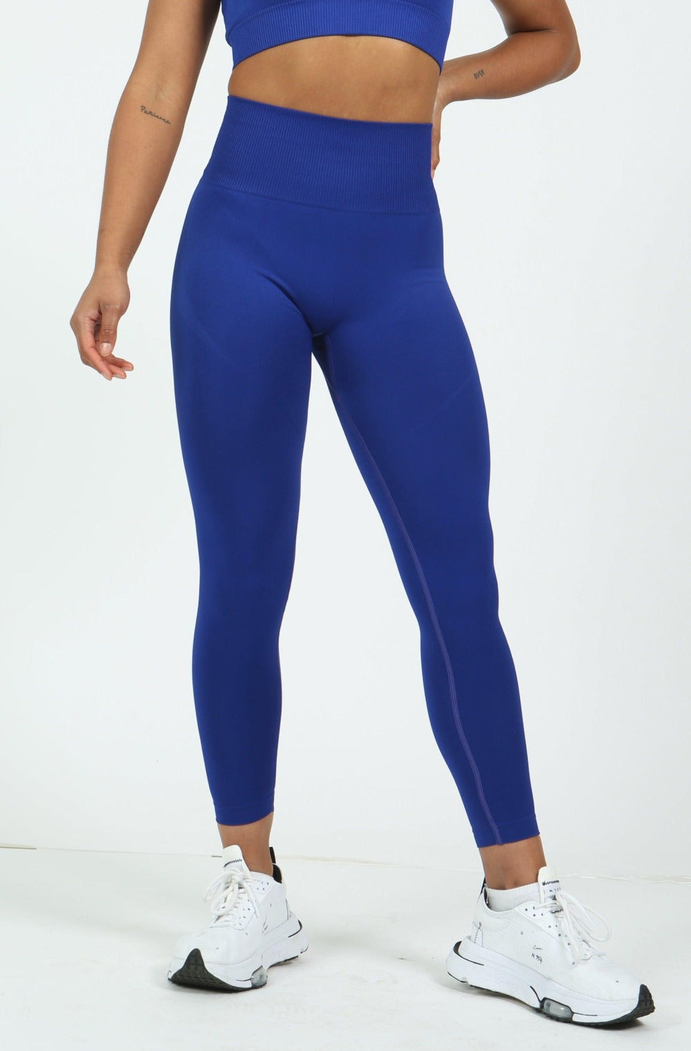 Royal Blue Seamless Activewear Gym Set - JANE GUN™