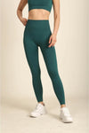 dark-green-high-waist-Contour-leggings-for-women-UK