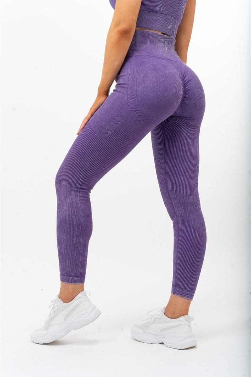 Lismina Scrunch Butt Purple Leggings - S / Purple