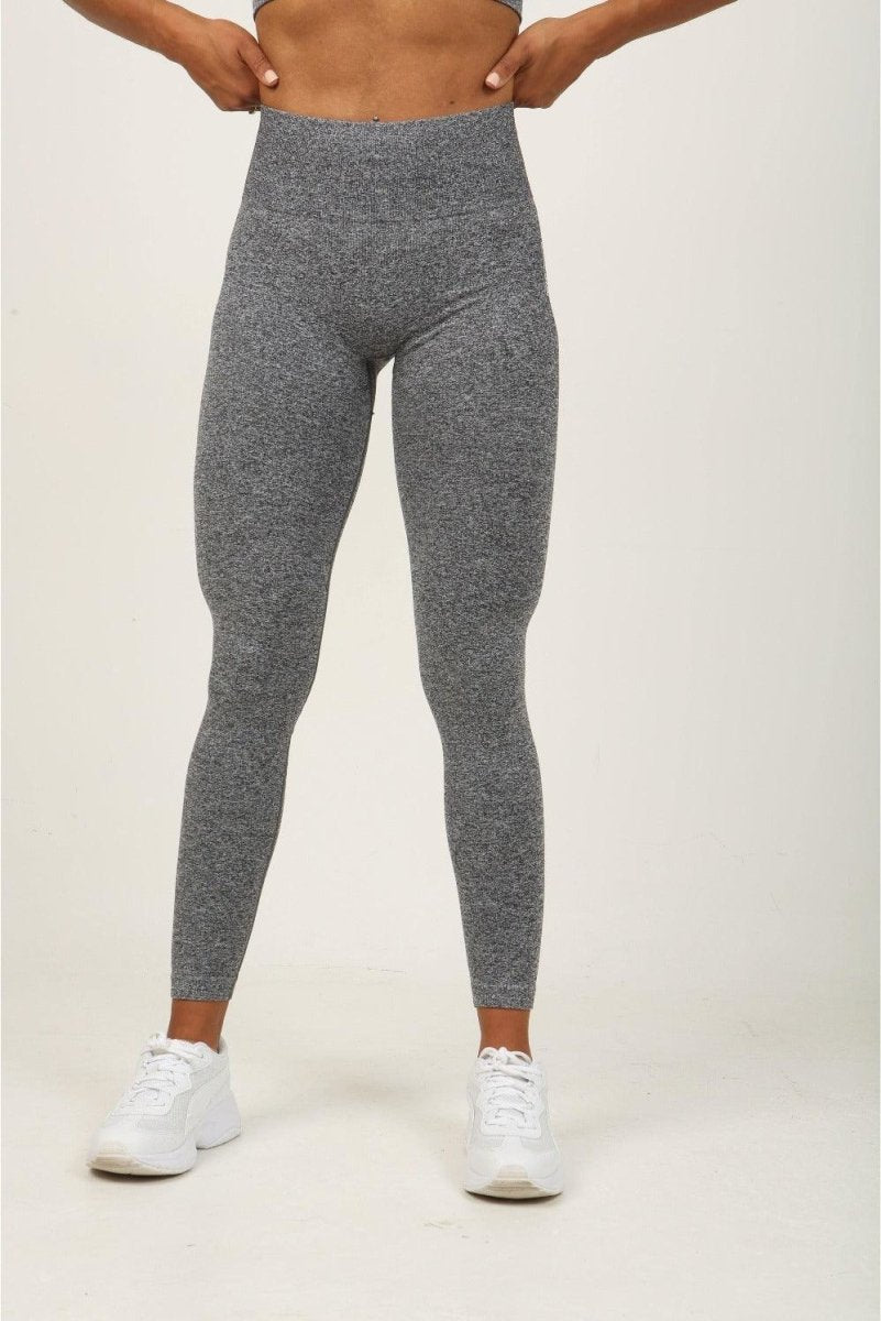 Seamless High Waist Leggings - Charcoal Marl