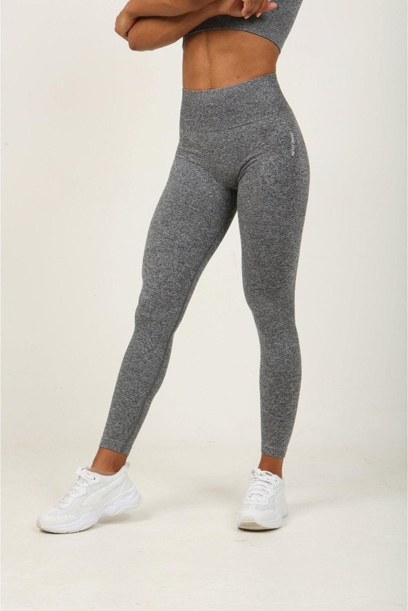 Seamless High Waist Leggings - Charcoal Marl