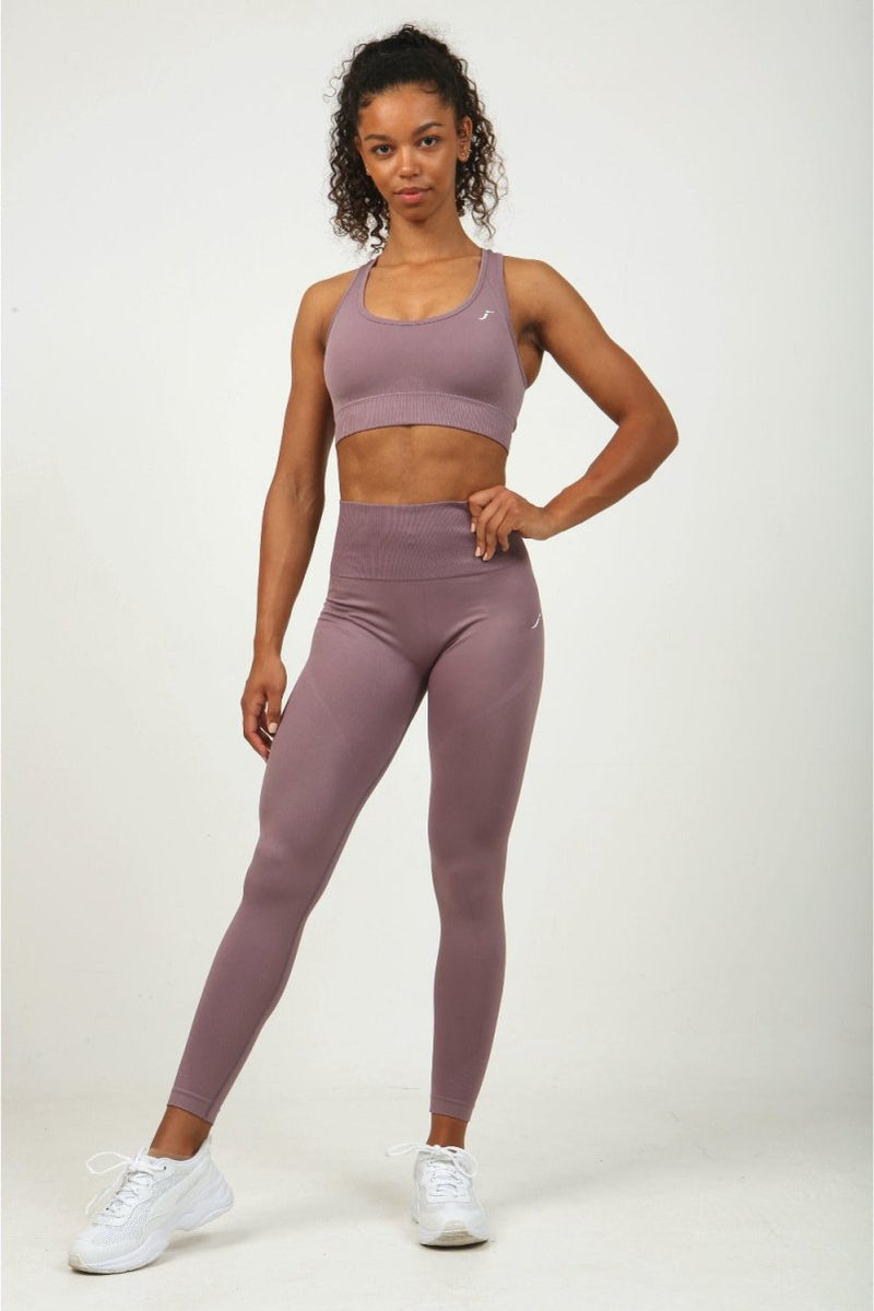 Nude Gym High Waist Contour Leggings - Flamingo