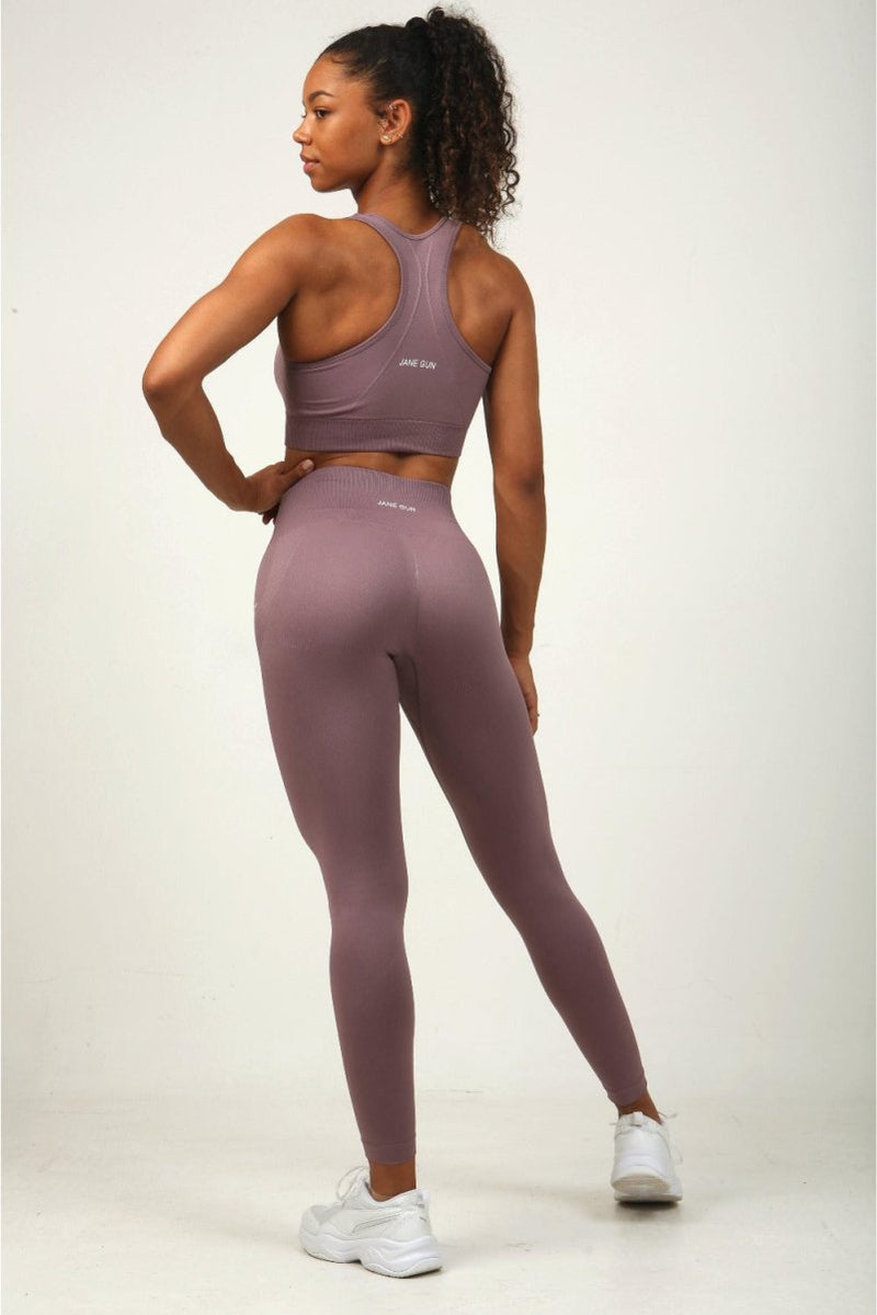 Nude Gym High Waist Contour Leggings - Flamingo