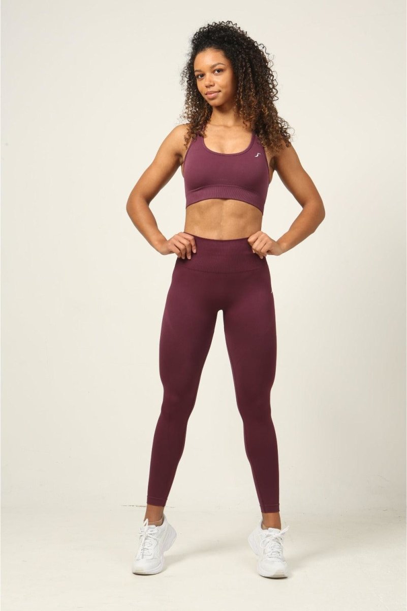 High Impact Sports Bra for Women UK - Dark Burgundy