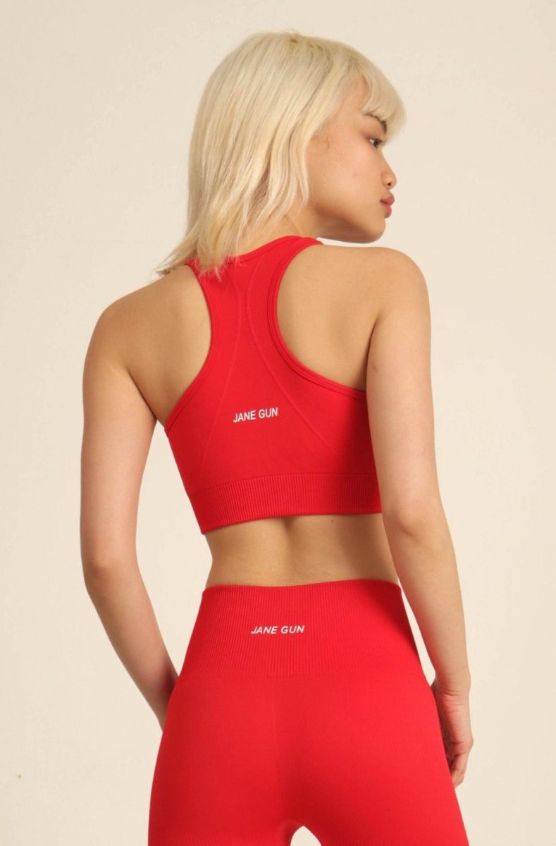 High Impact Sports Bra for Women UK - Rouge Red - 