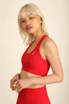 High Impact Sports Bra for Women UK - Rouge Red - 