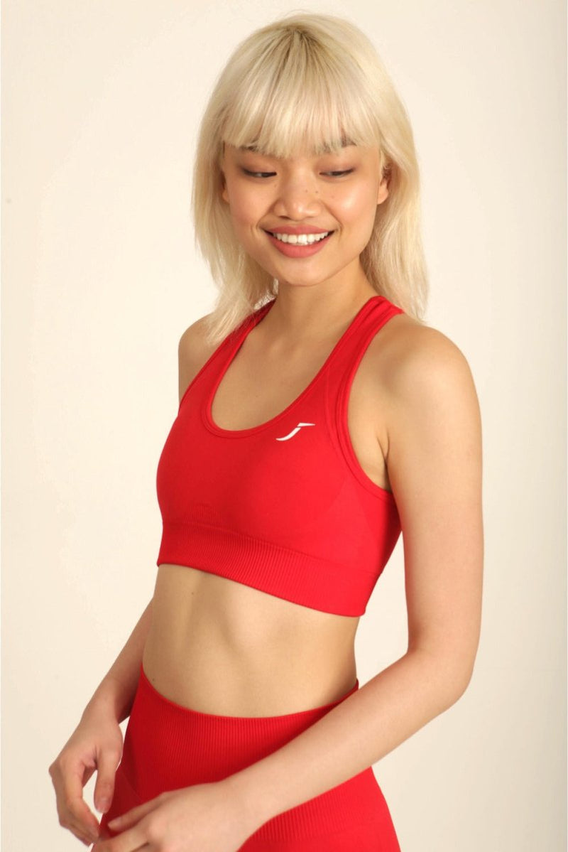 High Impact Sports Bra for Women UK - Rouge Red - 