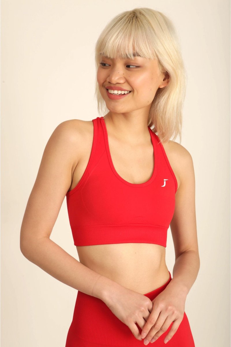 High Impact Sports Bra for Women UK - Rouge Red - 