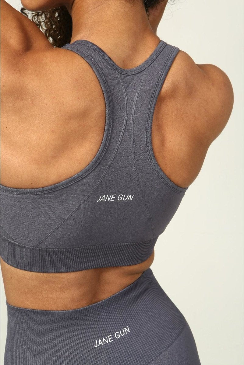 High Impact Sports Bra - Stone Grey for women UK