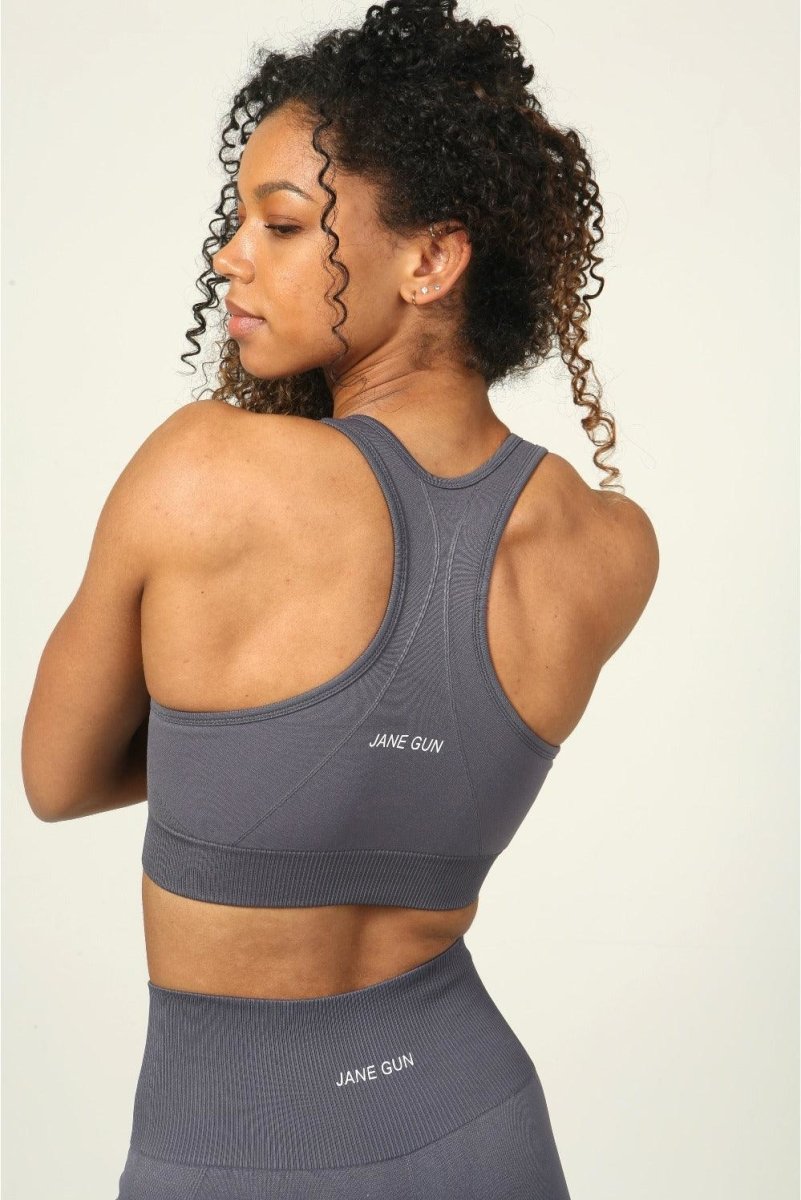 High Impact Sports Bra - Stone Grey