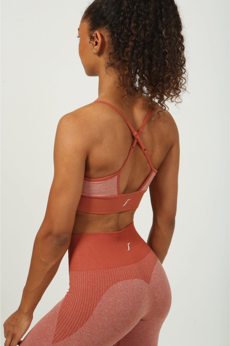 High Impact Sports Bra - Terracotta Mesh